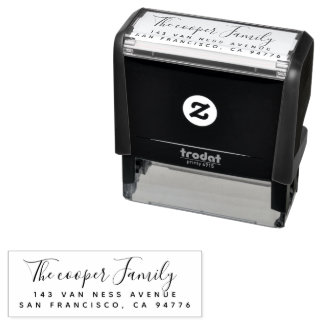 Modern Script Return Address Self-Inking Stamp