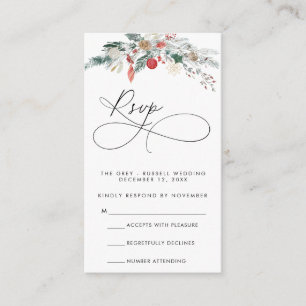Modern Script RSVP Card