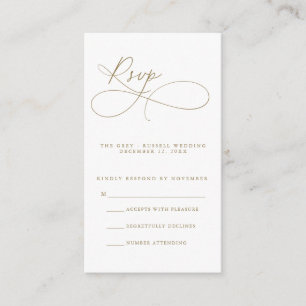 Modern Script RSVP Card