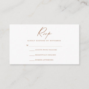 Modern Script RSVP Card