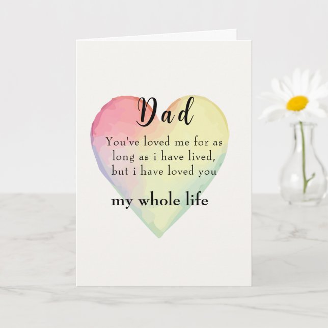 Modern Script	Simple Greeting Card | dad life (Small Plant)