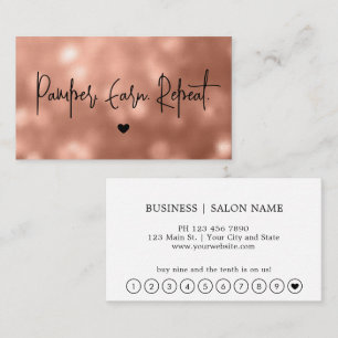 Modern Script Stylish Professional Loyalty Card