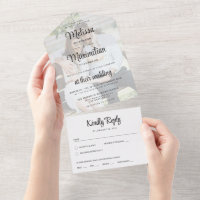 Modern script transparent photo simple wedding