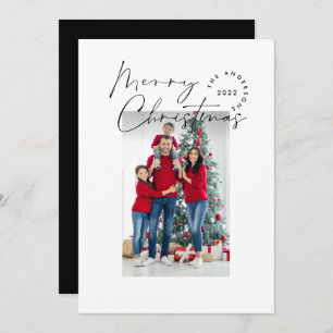Modern script typography 1 photo Christmas Holiday