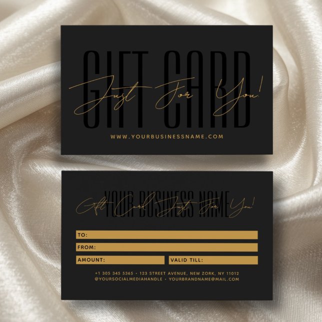 Modern script typography business gift card  (Creator Uploaded)