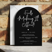 Modern Script Typography | Joyful Arch Wedding