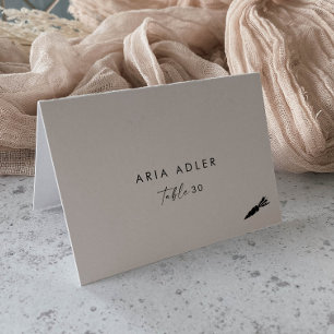 Modern Script Veggie Menu Option Place Cards