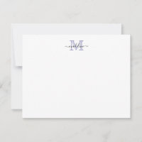 Modern Script Very Peri Purple Lavender Monogram