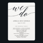 Modern Script Wedding Ceremony Program Programme<br><div class="desc">Plan a stylish celebration with this modern invitation that your guests will adore. 
Design by © berryberrysweet . Printable digital files are available! Visit our website at www.berryberrysweet.com for more details!</div>