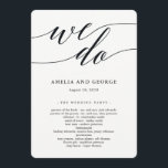 Modern Script Wedding Ceremony Program Programme<br><div class="desc">Plan a stylish celebration with this modern invitation that your guests will adore. 
Design by © berryberrysweet . Printable digital files are available! Visit our website at www.berryberrysweet.com for more details!</div>