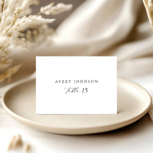 Modern Script Wedding Escort Cards