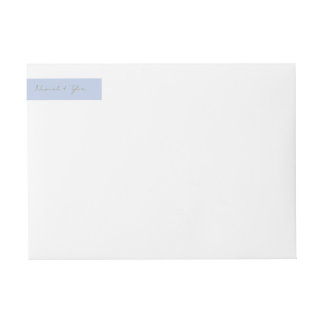 Modern Script Wedding Wrap Around Label