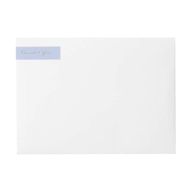 Modern Script Wedding Wrap Around Label (Front)