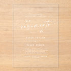 Modern Script White Portuguese Wedding
