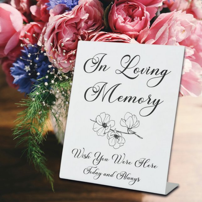 Modern Script 'Wish you were here' Memorial Sign (Creator Uploaded)