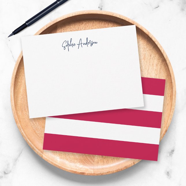 Modern Script with White Stripes and Custom Colour Card (Creator Uploaded)