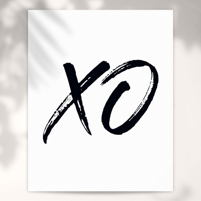 Modern Script XO Script Love and Hugs Poster (Modern Script XO Script Love and Hugs Poster)