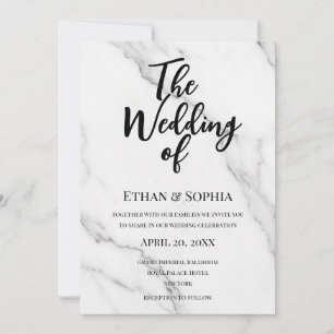Modern Script You're Invited to our Wedding Invitation