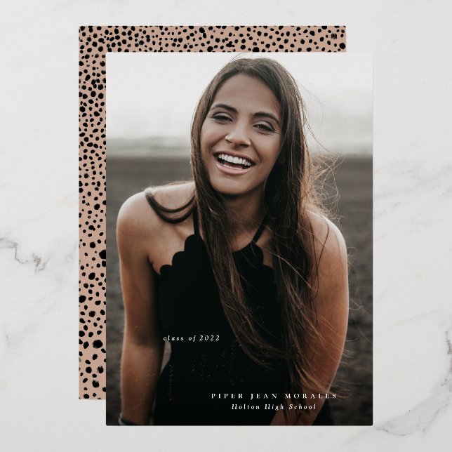 Modern Scripted Graduate Full Photo Graduation (Front/Back)