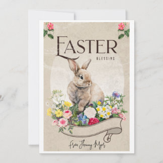 modern scropt easter blessing cards