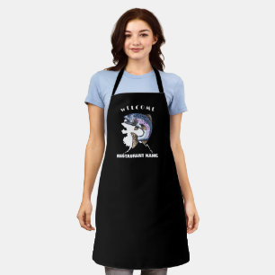 Modern seafood welcome salmon Alaska Personalize  Apron