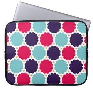  modern seamless colourful geometry cloud pattern, laptop sleeve