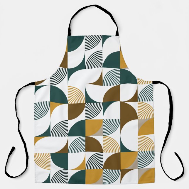 Modern seamless geometrical shape pattern apron (Front)