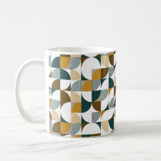 Modern seamless geometrical shape pattern coffee mug