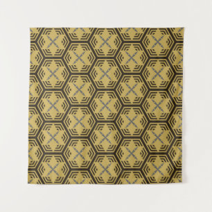 Modern seamless pattern,  gold color. Geometric Ba Tapestry