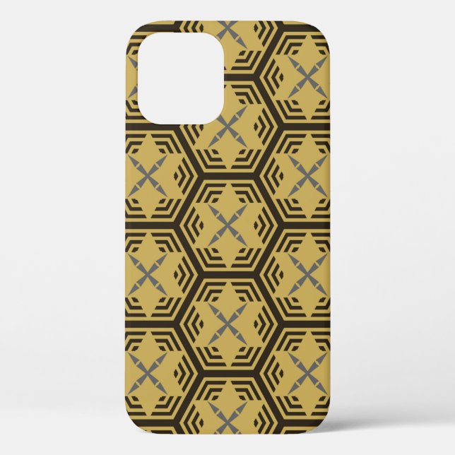 Modern seamless pattern,  gold colour. Geometric B Case-Mate iPhone Case (Back)