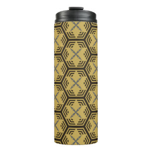 Modern seamless pattern, gold colour. Geometric B Thermal Tumbler