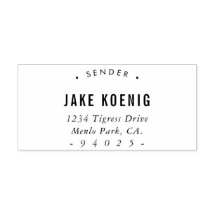 MODERN SELF PRE ADDRESS return to sender from Rubber Stamp