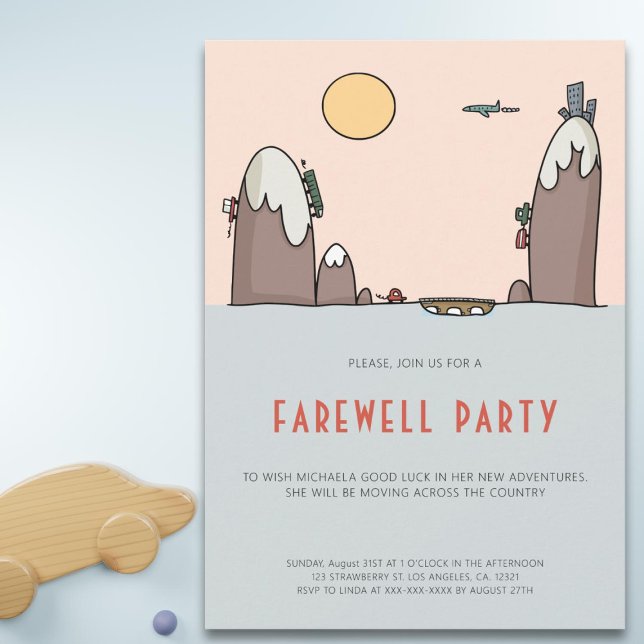 Modern Send off Farewell Party Invitation (Creator Uploaded)