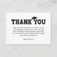 Modern Senior Baseball Player Thank You