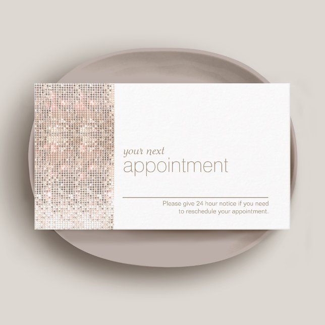 Modern Sequin Hair Salon Appointment Reminder (Creator Uploaded)