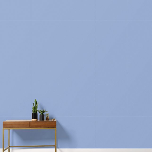 Modern Serenity Blue Plain Solid Colour Wallpaper (Hallway)