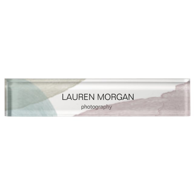 Modern Serenity | Desk Nameplate (Front)
