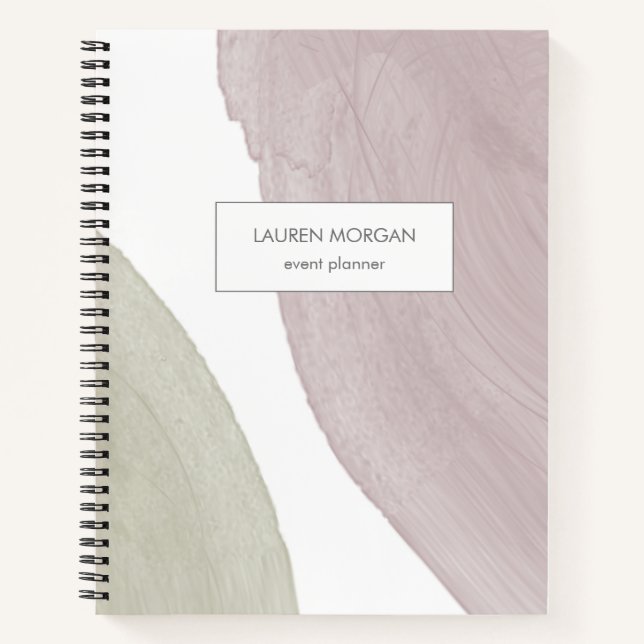 Modern Serenity | Personalised Modern Notebook (Front)