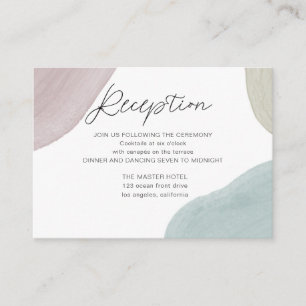 Modern Serenity Reception Enclosure Card