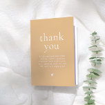 Modern Serif Groovy Retro Floral Baby Shower Thank You Card<br><div class="desc">A thank-you card to match our Oh Baby Modern Script Groovy Floral Baby Shower collection. This folded card features "Thank you" in serif lowercase letters. Below, there is an editable thank-you message. Inside the card, there is a second thank-you text that can be edited or deleted to suit your needs....</div>