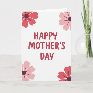 Modern Serif Mothers Day Card