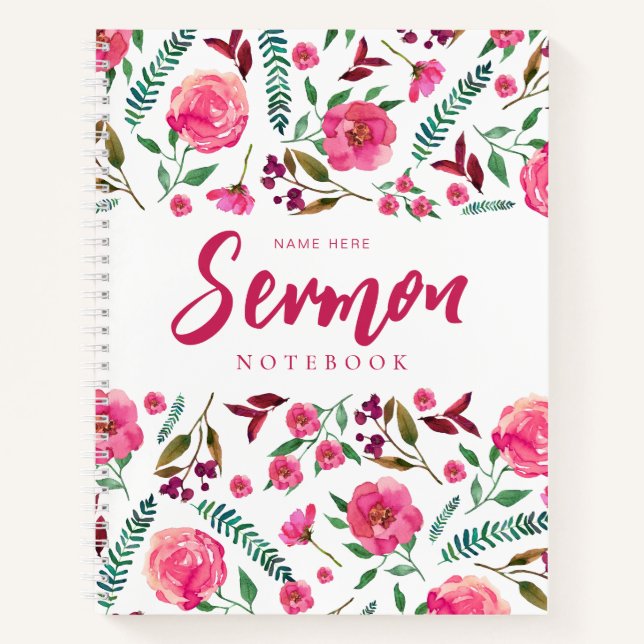 Modern Sermon Notebook (Front)