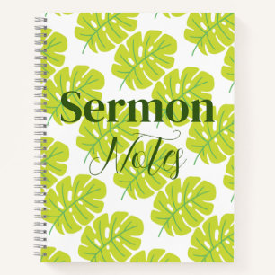 Modern Sermon Notes Notebook