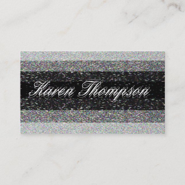 Modern Shades of Grey Business Card (Front)