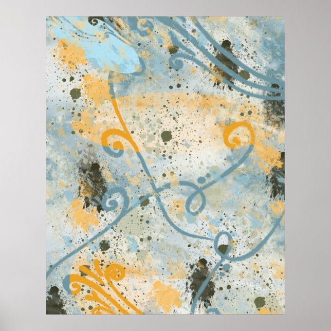 Modern Shapes and Colour Poster (Front)