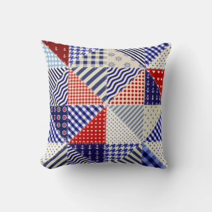 Modern shapes and geometric seamless pattern in sc cushion