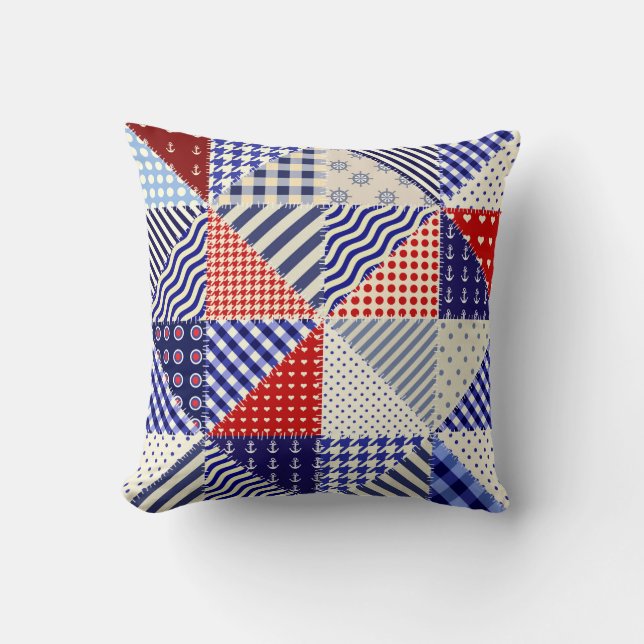 Modern shapes and geometric seamless pattern in sc cushion (Front)