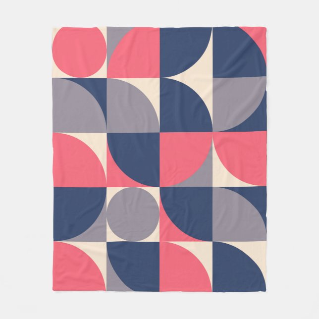 Modern shapes and geometric seamless pattern in sc fleece blanket (Front)
