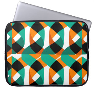 Modern shapes and geometric seamless pattern in sc laptop sleeve
