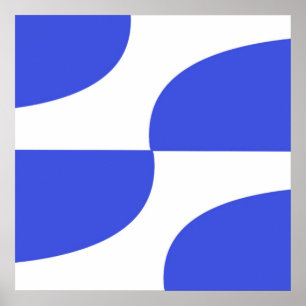modern shapes design art poster